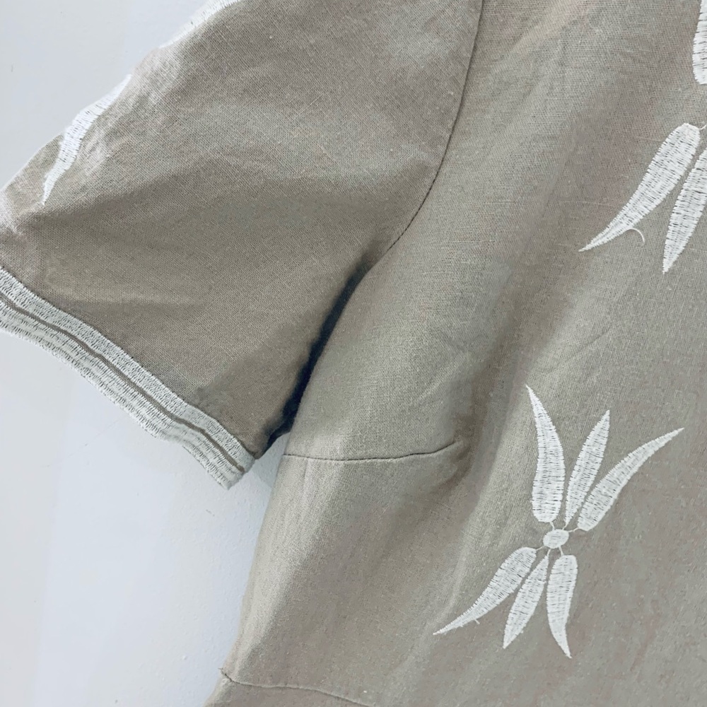 Zara cotton and linen shift dress - Picture 3 of 4